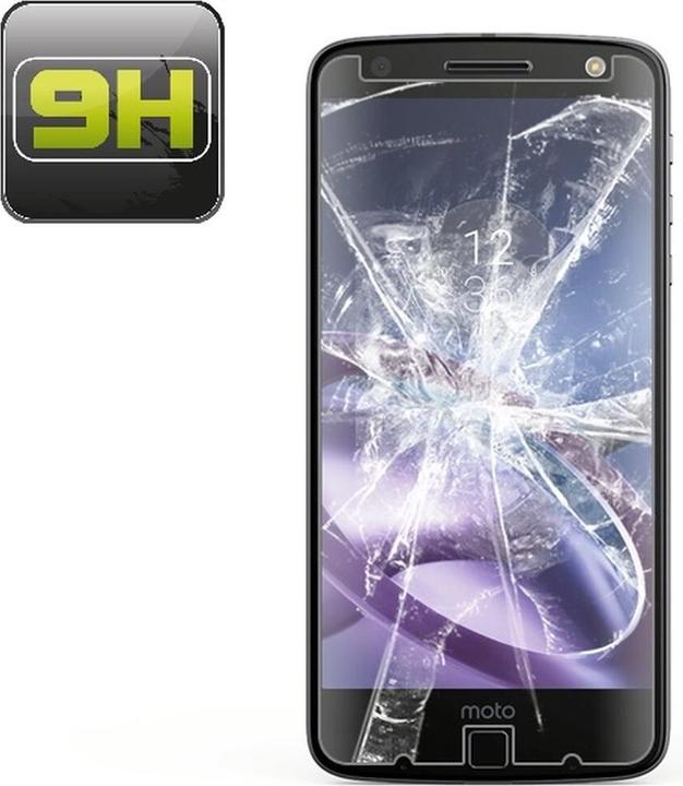 Produktbild Protectorking 1x echtes Tempered 9H Panzerhartglas 3D KLAR (1 Stück, Motorola Moto Z Play)