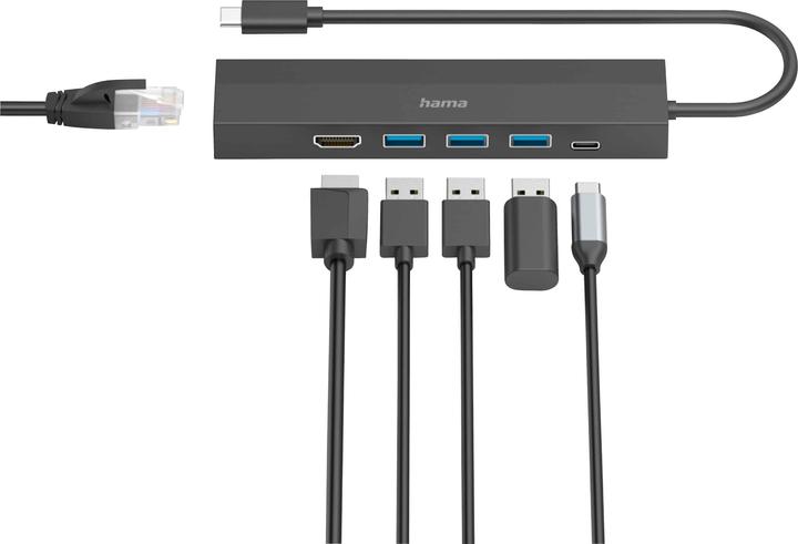 Actual product image Hama Multiport (USB-C, 6 Ports)