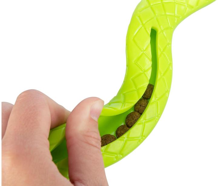 Actual product image Trixie Dog Toy Snack Snake, 27 cm, Green (Dog chew toy)
