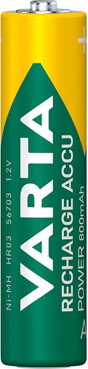 Immagine prodotto Varta Recharge Accu Power (2 pz., AAA / LR03 / Micro / R03 / AM4 / MN2400 / KR03, 800 mAh)