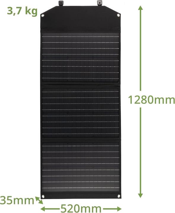 Produktbild Bresser mobiles Solarladegerät 90 Watt mit USB- und DC-Ausgang (90 W, 3.70 kg)