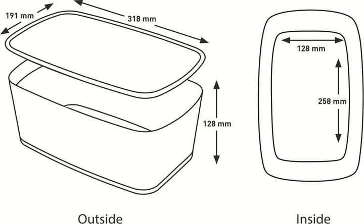 Actual product image Leitz MyBox (31.8 x 12.8 x 19.1 cm, 5 l)