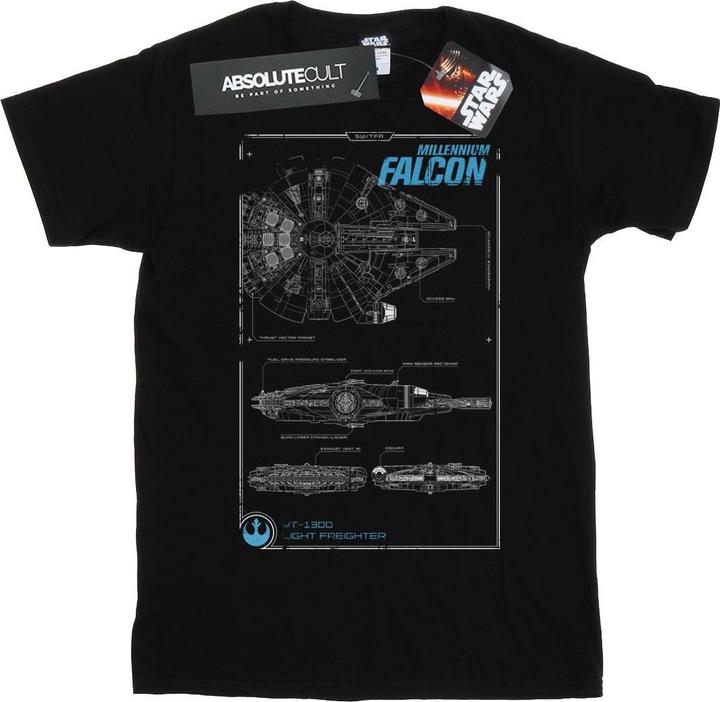 Produktbild Star Wars Force Awakens Millennium Falcon Manual TShirt (S)