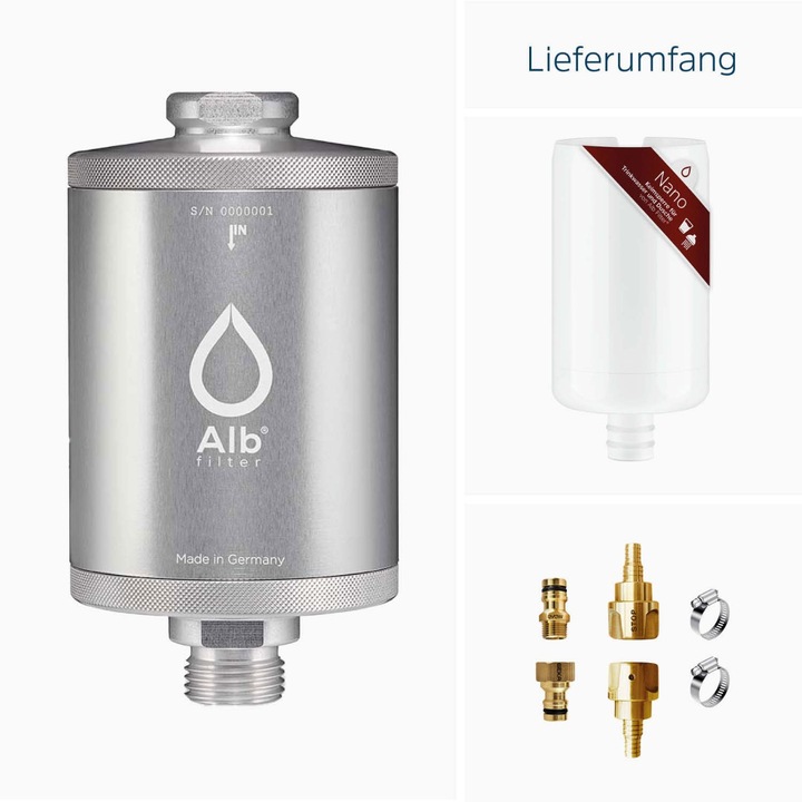 Actual product image Alb filter TRAVEL Nano Trinkwasserfilter - Keimsperre für den Festeinbau Edelstahl