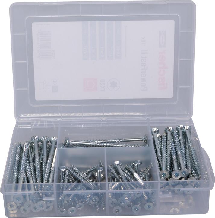 Produktbild Fischer Meisterbox PowerFast II SK TG TX (110 Schrauben pro Stück)