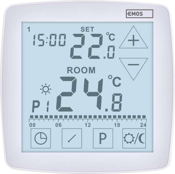 Actual product image Emos OpenTherm Raumthermostat P56A02, programmierbar, verkabelt