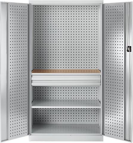 Actual product image kaiserkraft Tool cupboard with perforations (100 cm, 190 cm)