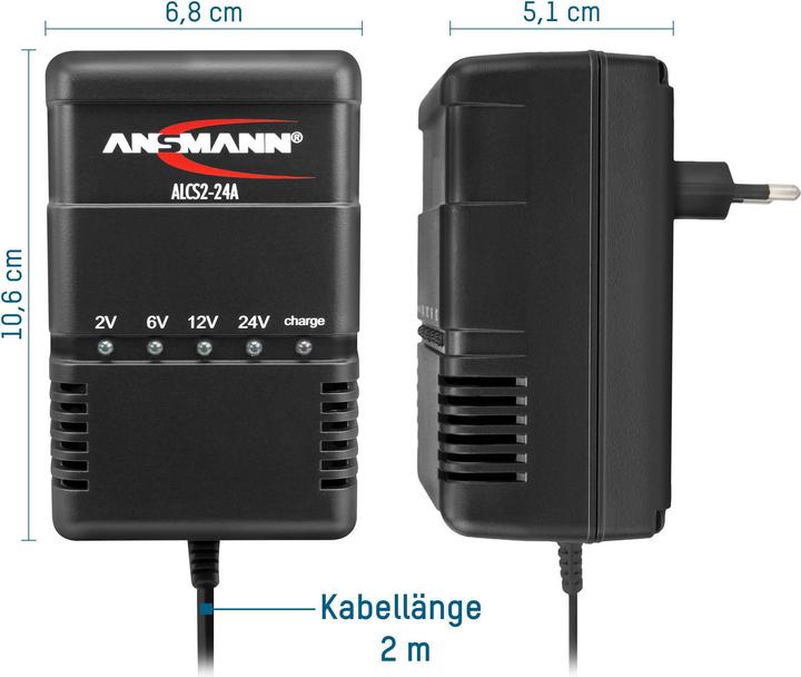 Actual product image Ansmann Quick charger, single 220 V, 1 hour standard CP/DP1000 series