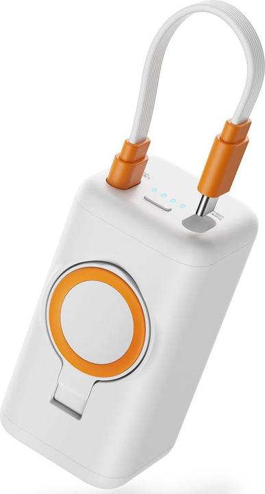 Image du produit Joyroom USB-C / Apple Watch Magnetic Wireless Charger Powerbank 5000mAh - White