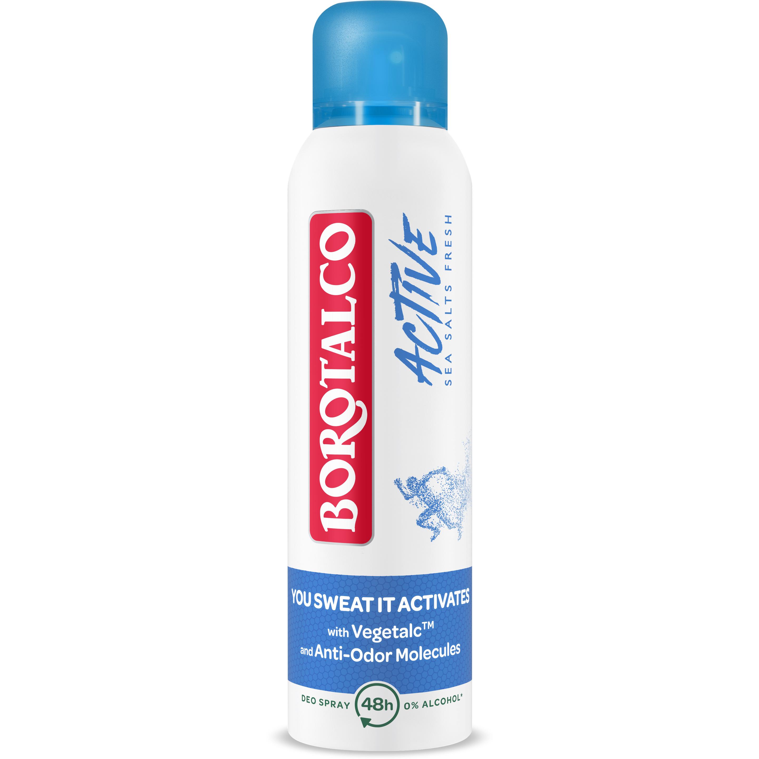 Borotalco Unisex Deo, Active (Spray, 150 Ml)
