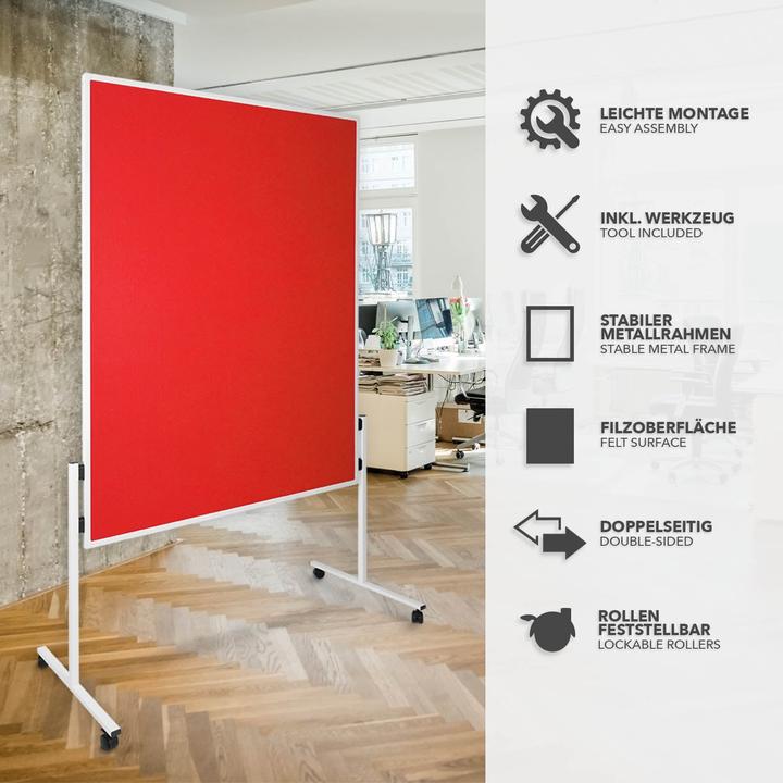 Produktbild Office Marshal Filz-Moderationstafeln (120 x 150 cm)