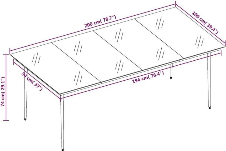 Produktbild vidaXL Matthiew (200 cm)