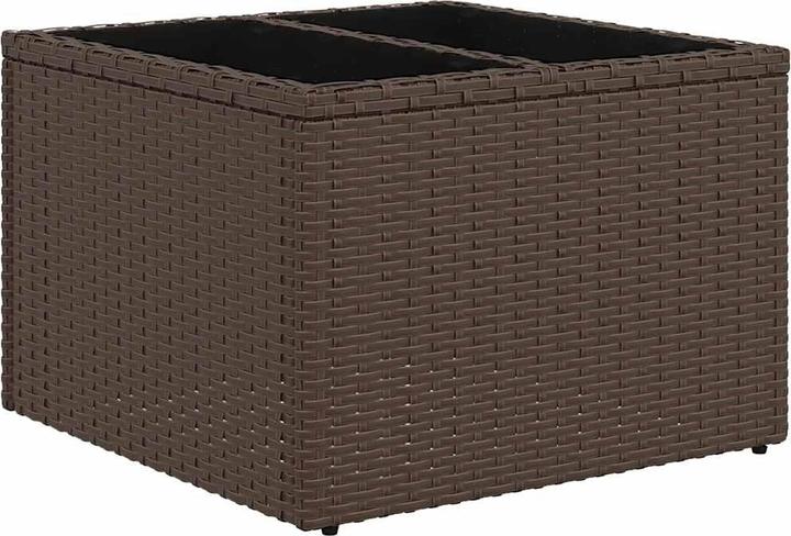 Actual product image vidaXL Garden furniture sofa set lounge set 7-piece brown poly rattan