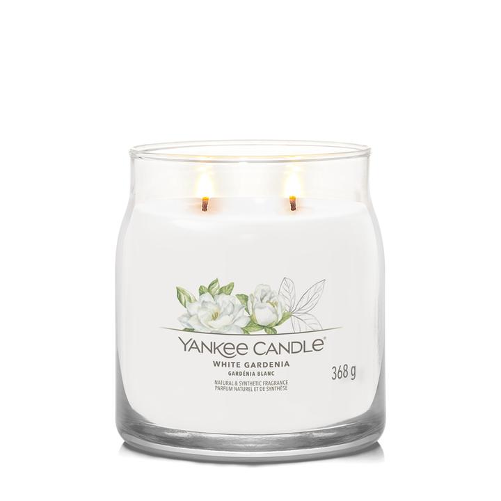 Actual product image Yankee Candle Duftkerze White Gardenia Signature Medium Jar