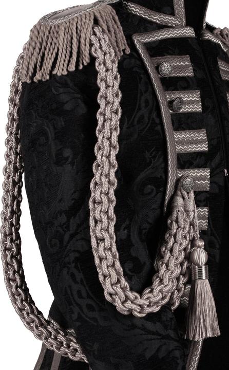 Thetru Fangschnur mit Quasten silber