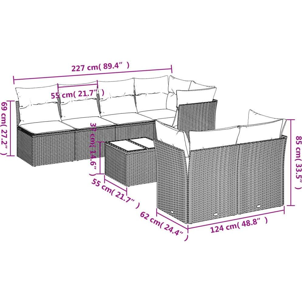 Thumbnail - VidaXL, Gartenlounge, Canada thistle