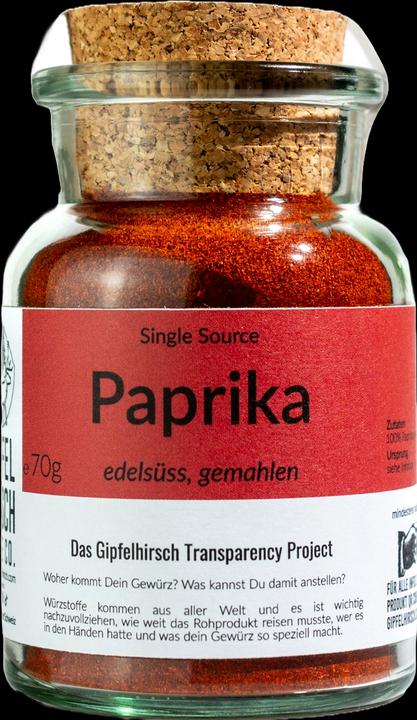Image du produit Gipfelhirsch Paprika, doux, moulu, ASTA 120 (70 g)