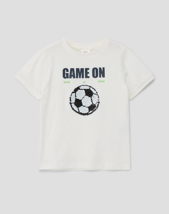 Produktbild S.Oliver T-Shirt T-Shirt mit Wendepailletten (104, 110)