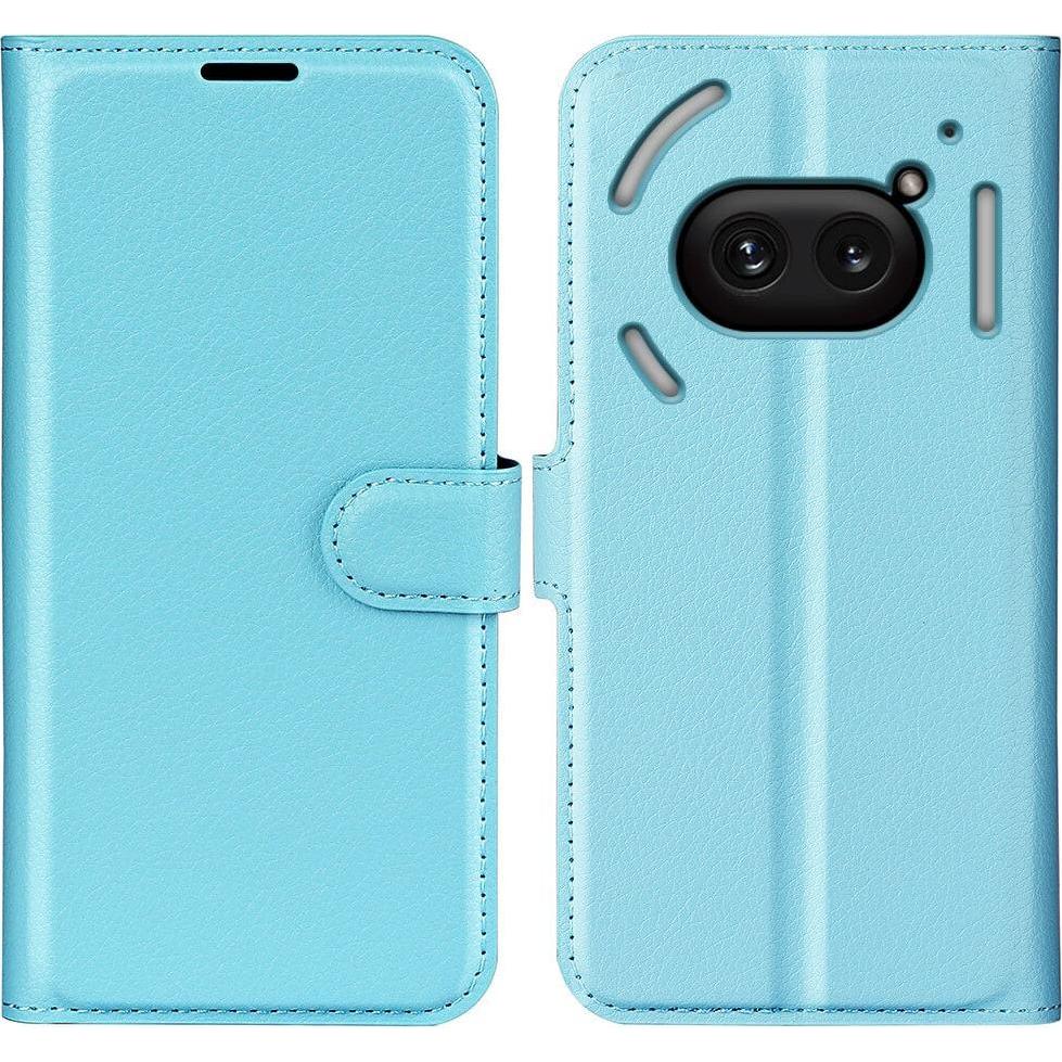 Cover-Discount Nothing Phone (2a) - Leder Etui Hülle (Nothing Phone (2a)), Smartphone Hülle, Blau