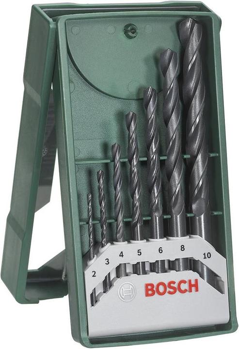 Produktbild Bosch Zubehör Mini-X-Line-Metallbohrer-Set, 7-teilig (10 mm, 2 mm, 3 mm, 4 mm, 5 mm, 6 mm, 8 mm)