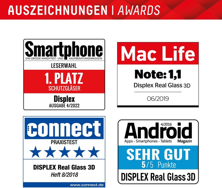 Image du produit Displex Real Glass, Full Cover Panzerglas (1 pièce(s), Samsung Galaxy S24+, Samsung Galaxy S25+)