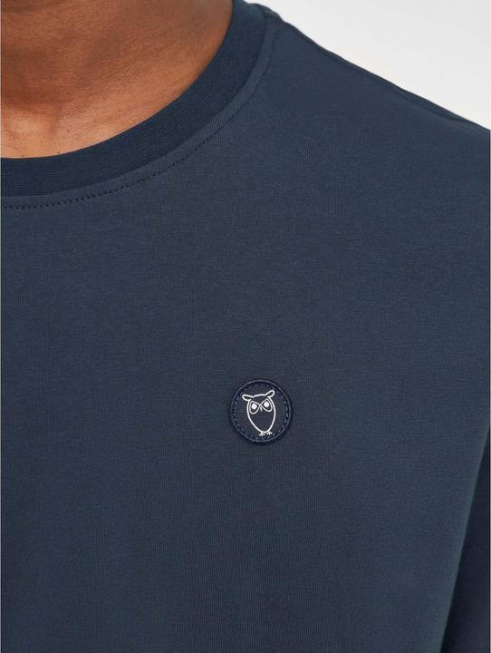 Immagine prodotto KnowledgeCotton Apparel Badge Tee Total Eclipse (L)