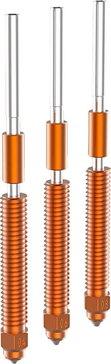 Actual product image Creality Unicorn K2P Quick Swap Nozzle Kit Three pieces (Replacement parts)