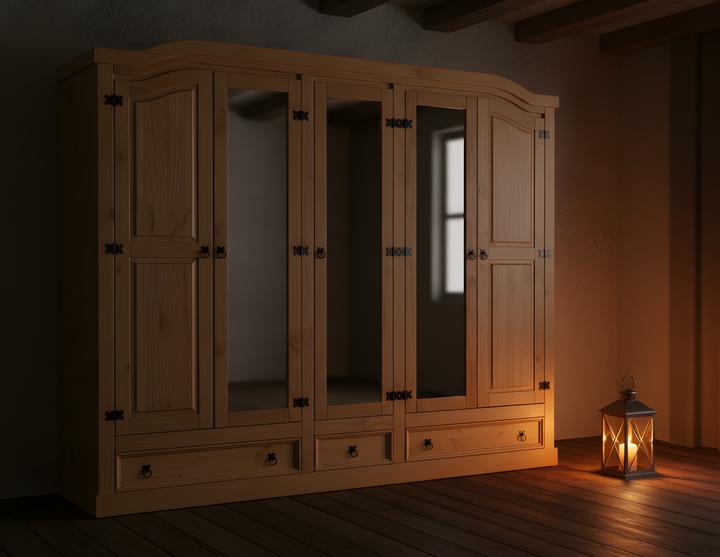 Produktbild Ebuy24 Kleiderschrank New Mexico (243 x 57 x 193 cm)