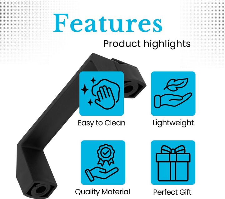 Image du produit Intirilife Poignée en plastique 120 mm