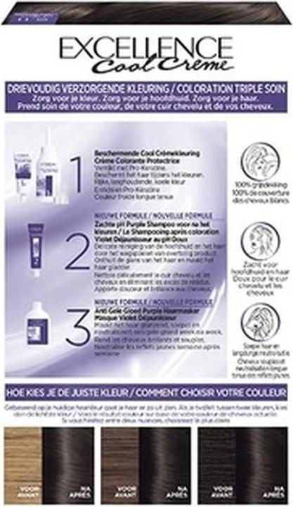 Produktbild L'Oréal Paris L'Oreal Paris Excellence Cool Creams 5.11 Ultra Ash Hellbraun Permanente Haarfarbe (Ultra -Aschenhellbraun)