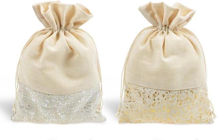 Image du produit MFP Paper Beige Stoff-Geschenktüte BN 25x39cm MIX