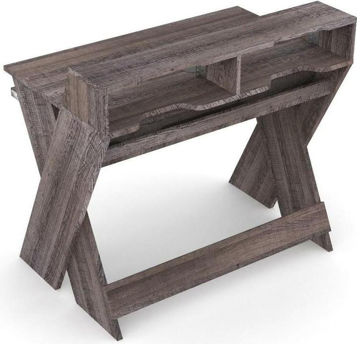 Glorious DJ Booth Sound Desk Compact Walnut