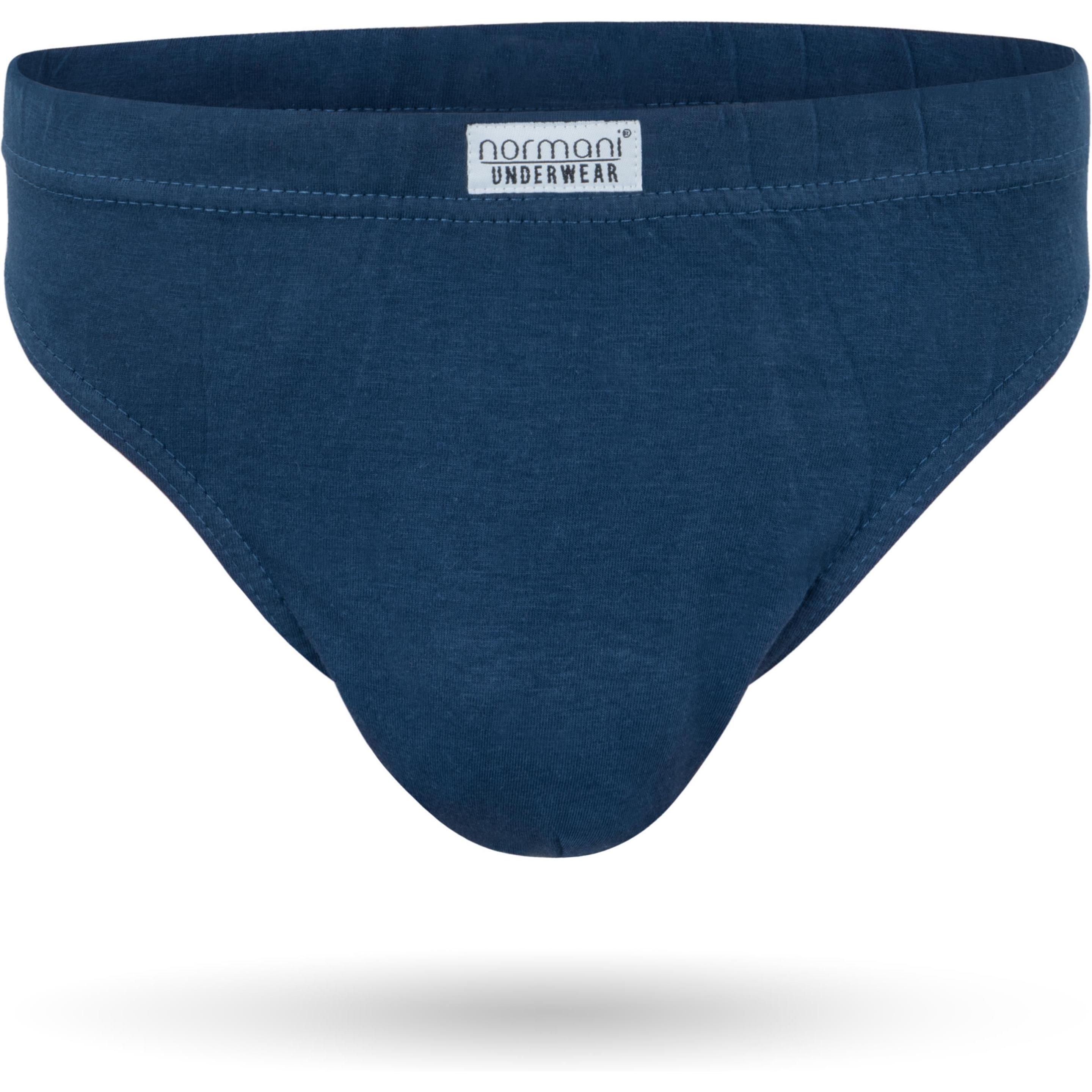 Normani, Herren, Unterhosen, 3 Stück Herren Slips aus 100 % Baumwolle, Blau, (XL, 3er Pack)