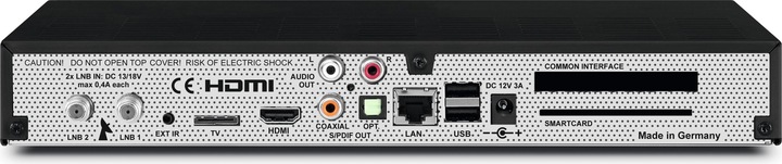 Produktbild TechniSat DIGIT ISIO S2, schwarz (0.00 GB, DVB-S2, CI+-Schacht)