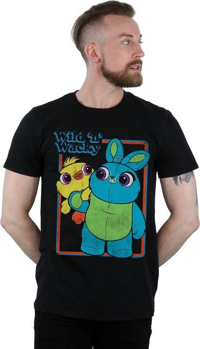 Actual product image Disney Mens Toy Story 4 Duck And Bunny Wild And Wacky T-Shirt (3XL)