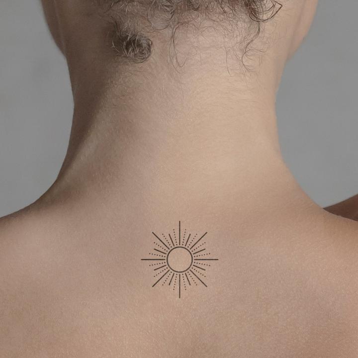 Produktbild minink Temporäres Tattoo – Ornament einer Sonne