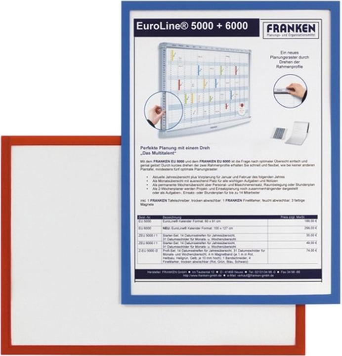 Produktbild Franken Sichttasche FRAME IT X-tra!Line, DIN A4, grün selbstklebend, Dokumentenhalter, transparent, Hartfoli (A4, 1 x)