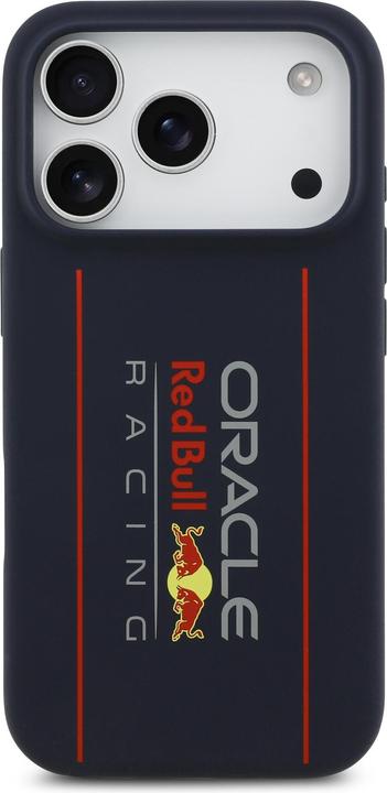 Actual product image Red Bull Silicone Oversize Vertical Logo MagSafe Case for iPhone 17 Pro Max Navy Blue (Apple iPhone 17 Pro Max)