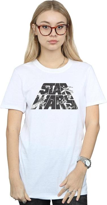 Produktbild Star Wars Logo Space Sketch TShirt (S)