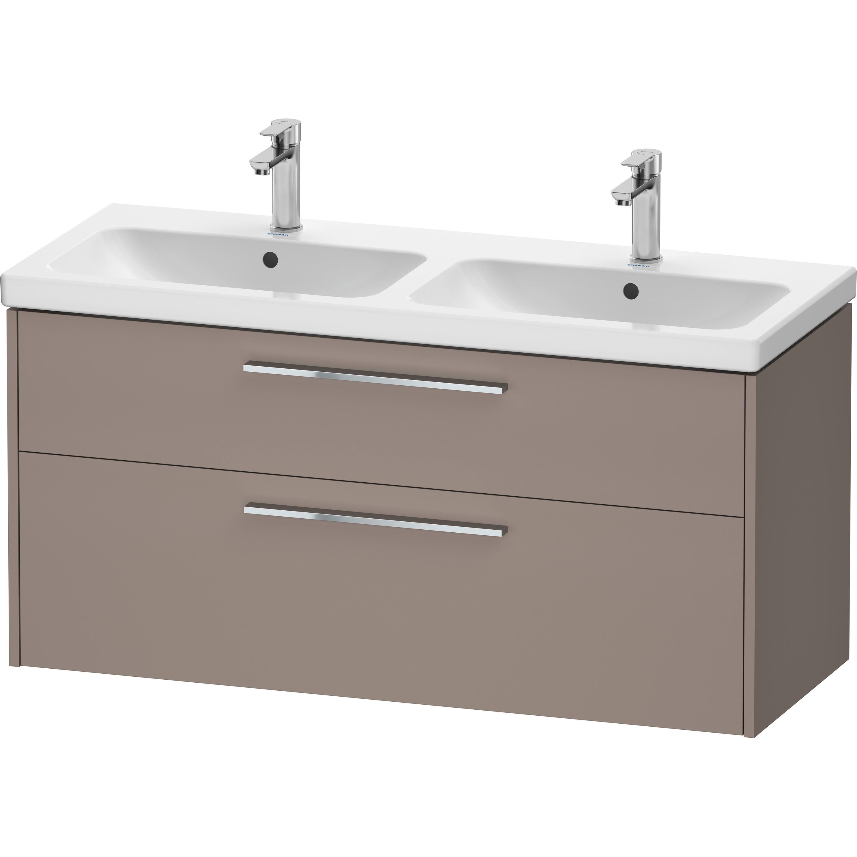 Duravit, Waschbeckenunterschrank, D-Code Waschtischunterbau, 1 Auszug, 1184x460mm, Siphonausschnitt, mit Griff