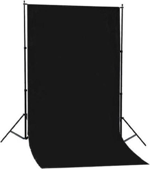 Image du produit Linkstar Système de fond BSK-2016B + Tissu noir (150 cm, 200 cm)
