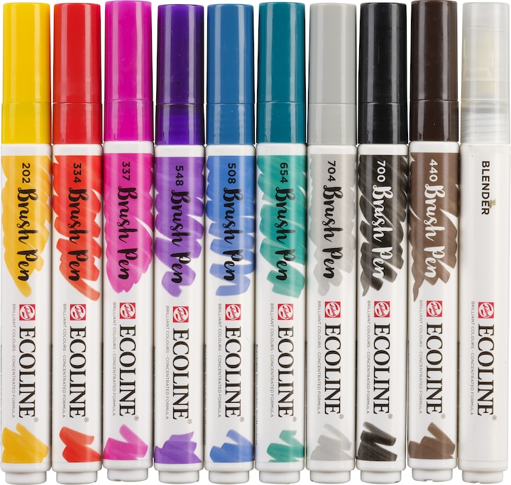 Produktbild Talens Ecoline Brush Pen Set (Mehrfarbig, 10 x)