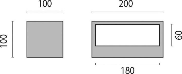 Actual product image Spittler Surface-mounted wall luminaire (910 lm)