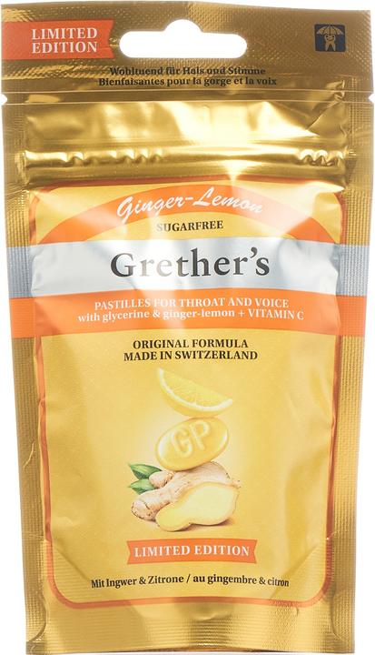 Actual product image Grethers Ginger-Lemon (1 Piece)