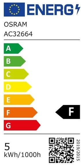 Energy Label Osram Star R50 (E14, 4.30 W, 345 lm, 1 x, F)