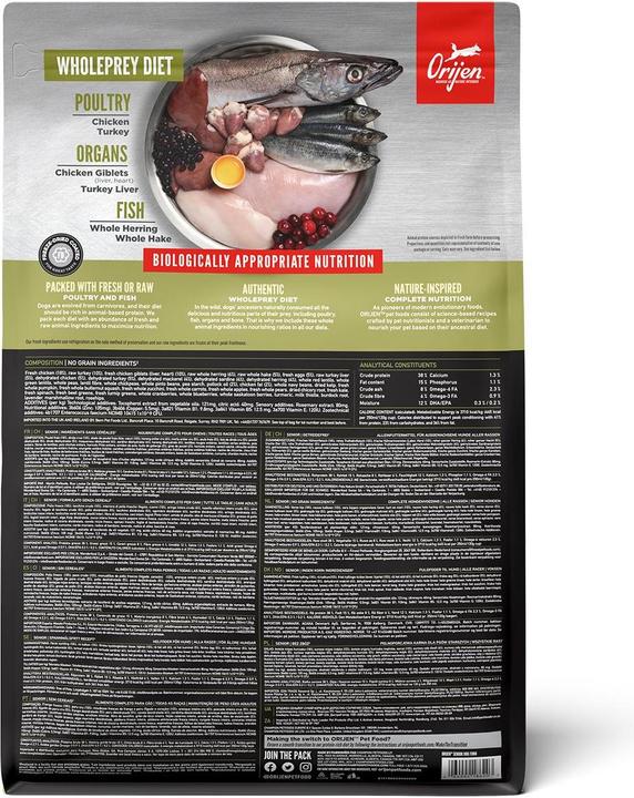 Actual product image Orijen Senior (Senior, 1 pcs., 2000 g)