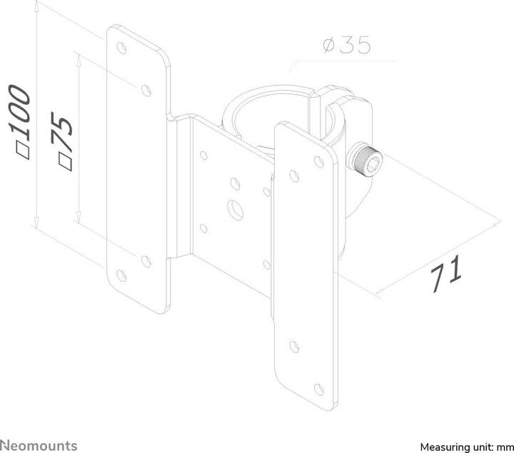 Immagine prodotto Neomounts Thinclient-05 (Asta, 10 kg)