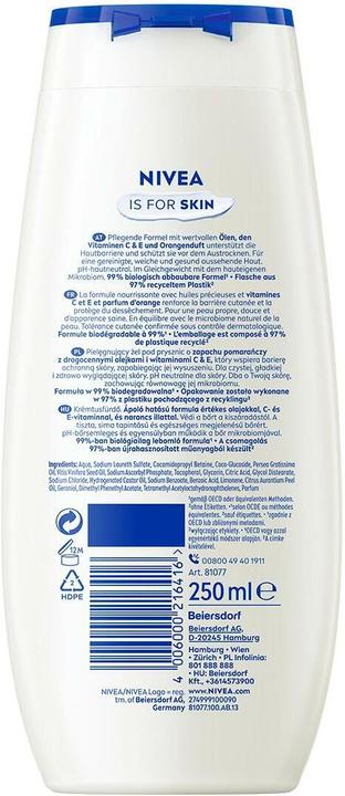 Produktbild NIVEA Orange & Avocado Oil Pflegedusche (250 ml)