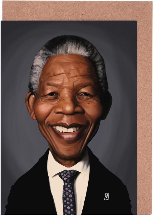 Actual product image Juniqe Nelson Mandela Caricature (3 pcs.)