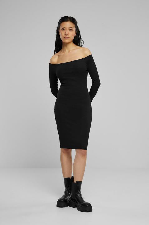 Image du produit Urban Classics Ladies Off Shoulder Longsleeve Rib Dress - 126821 (XL)